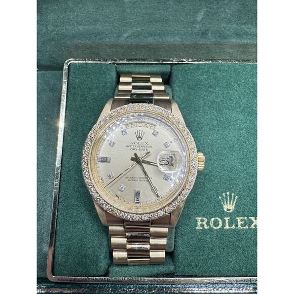 18K Rolex Day-Date 36mm Diamond Dial Ref 1803 Presidential LS(346473) - Picture 3 of 15